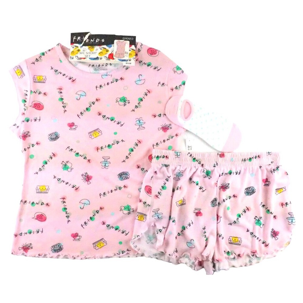 Friends TV Show Women's Sleep Shorts Set with Socks Size XS